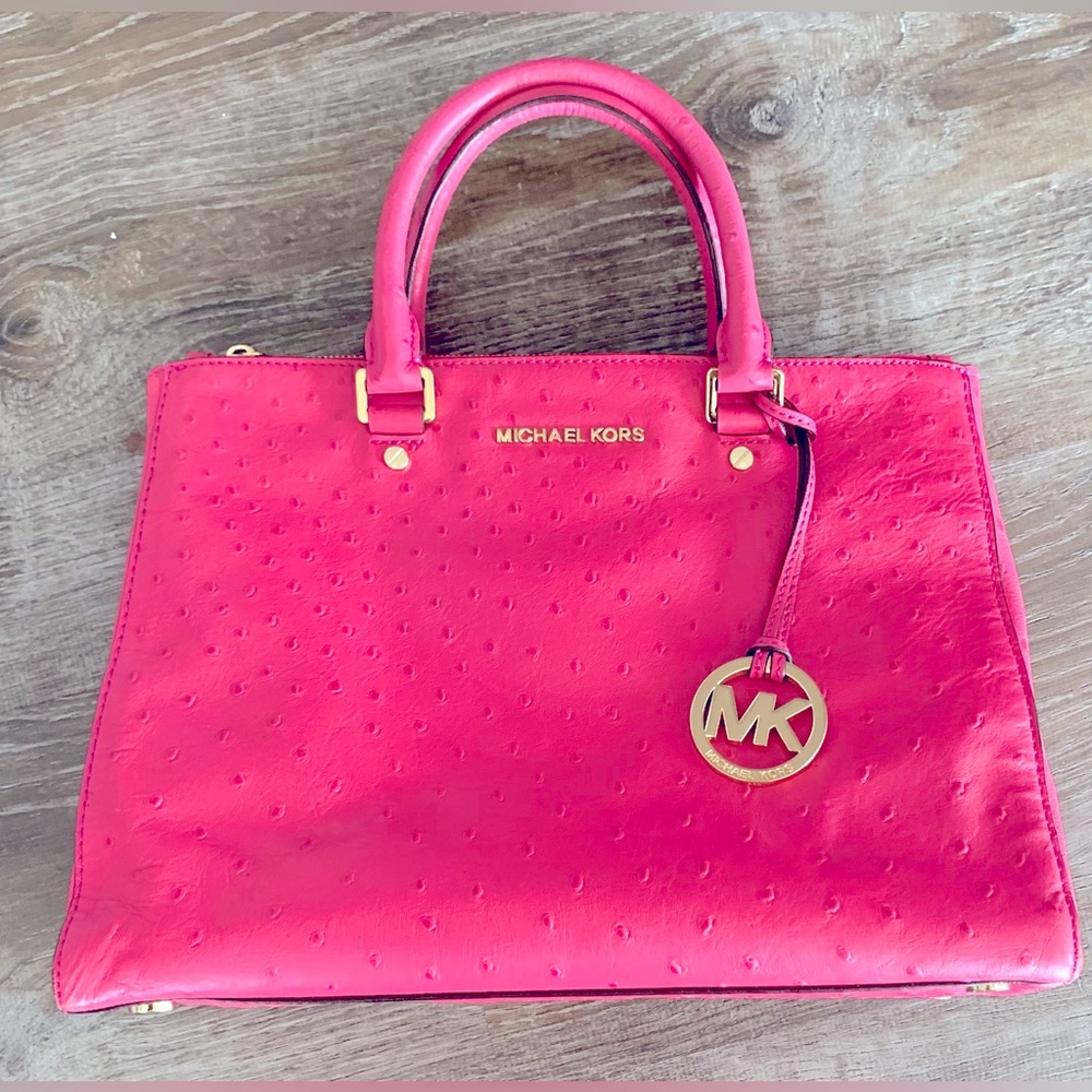 Preloved - Hot pink Michael Kors tote bag